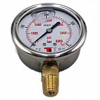 Манометр гидравл.глицер. 63мм 0-400 бар 1/4 NPT [MFI6304400V]