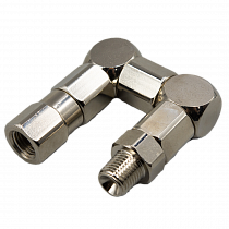 Поворотное соединение, вертлюг Z-образный 1/4" NPT (M) - 1/4" NPS (F) [107014Z]